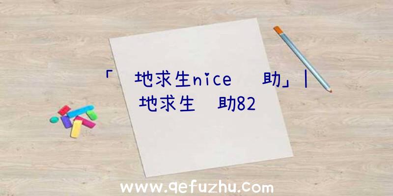 「绝地求生nice